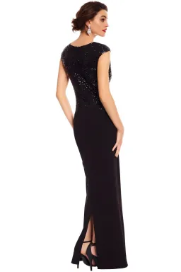 Elle Zeitoune Sequin Ruby Dress Black Size 12 for rent on The Volte - image 2
