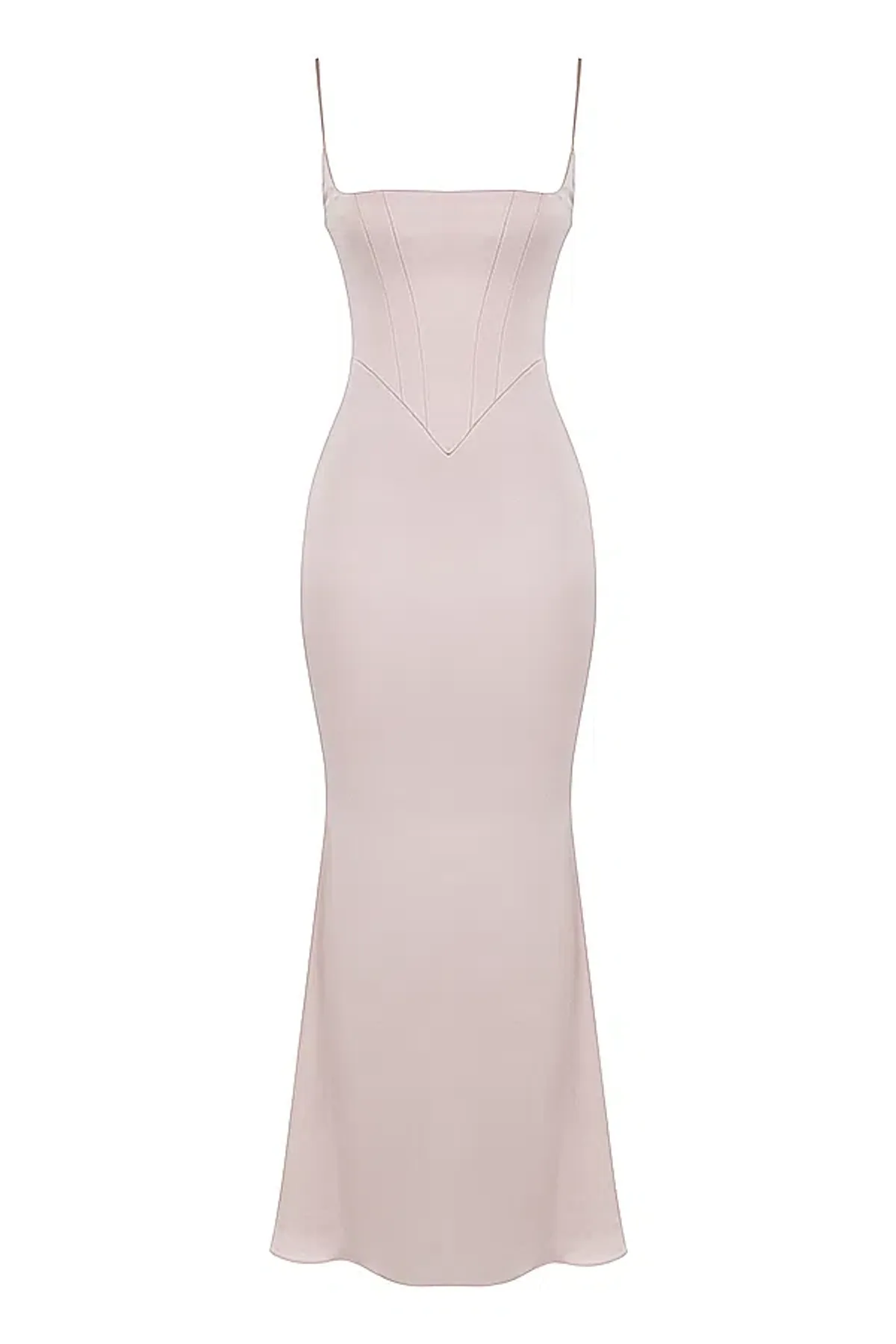 House of CB Olivette Crystal Satin Maxi Dress White Size 10 - Image 5