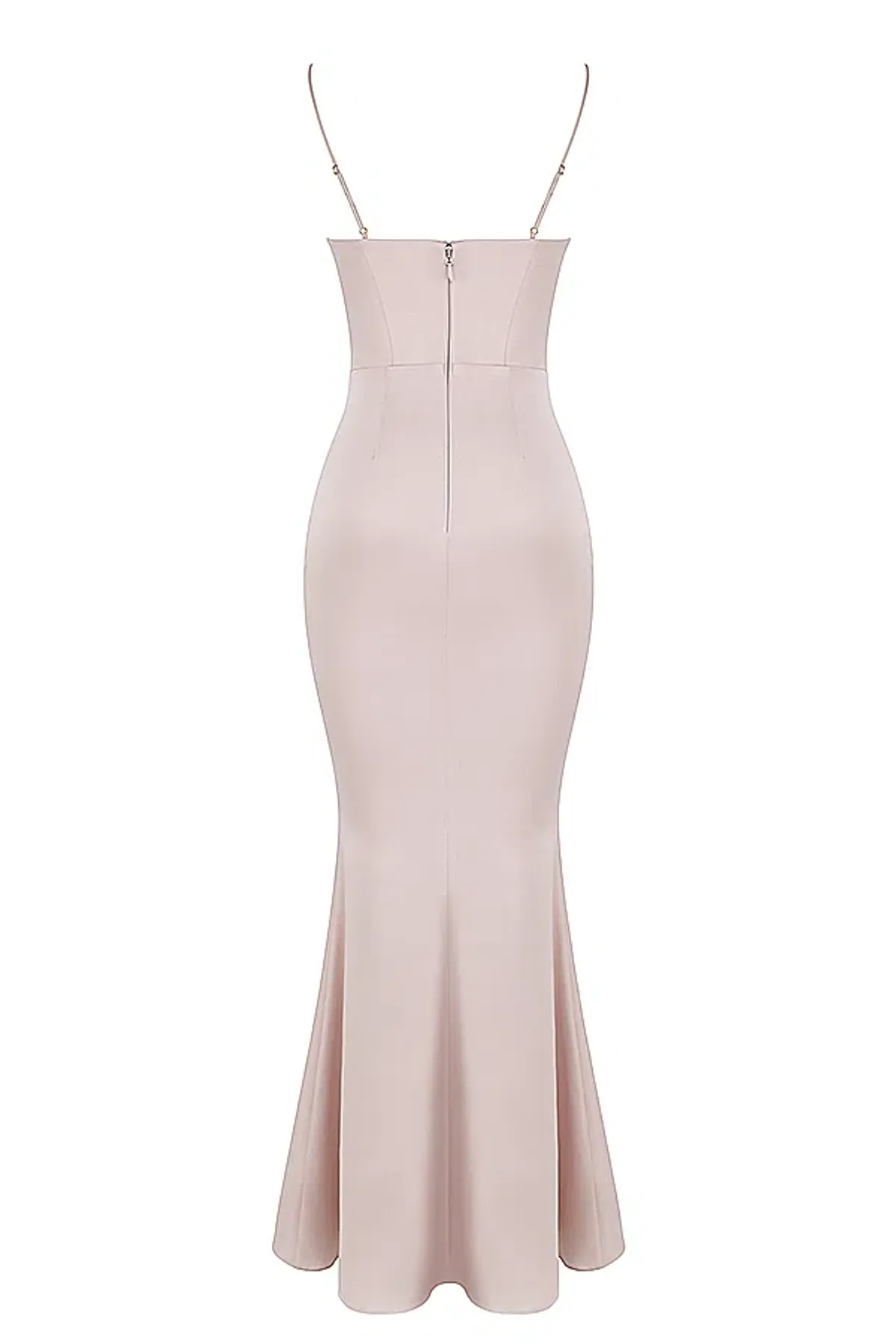 House of CB Olivette Crystal Satin Maxi Dress White Size 10 - Image 7