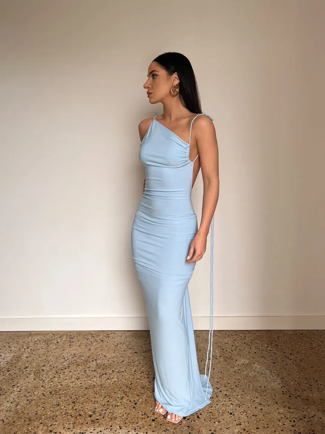 Melani the label Gia Gown Powder Blue Size Small/ Au 8 for rent on The Volte - main image