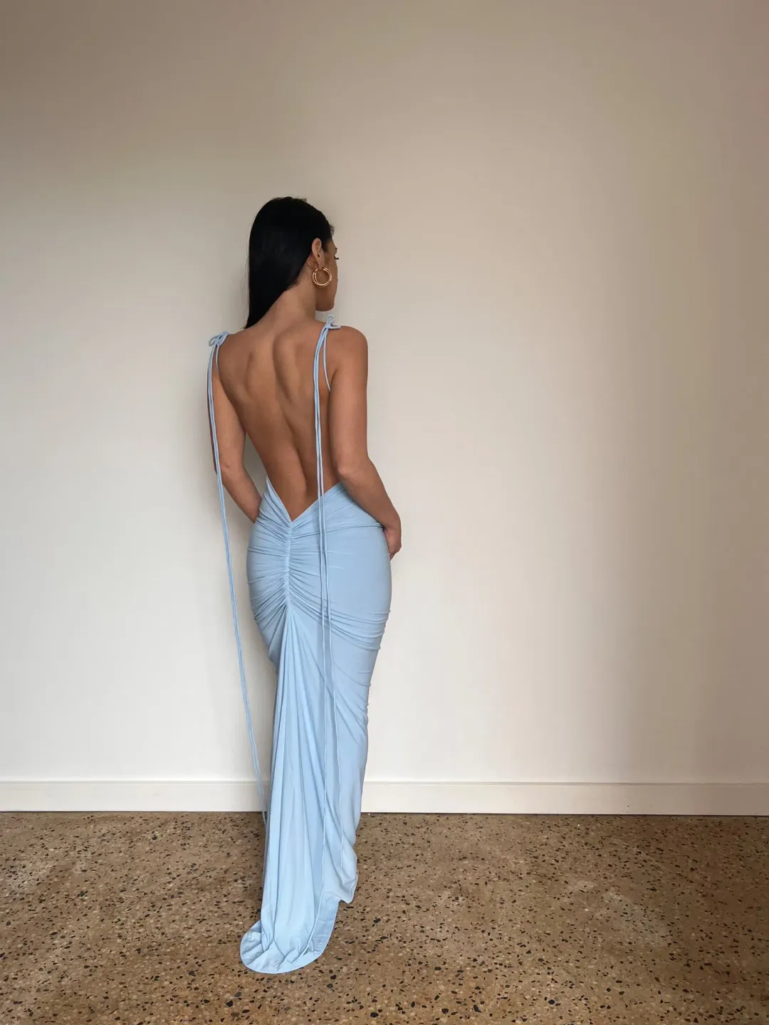 Melani the label Gia Gown Powder Blue Size Small/ Au 8 for rent on The Volte - main image