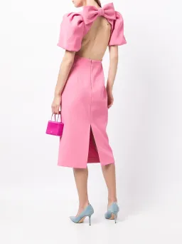 Rebecca Vallance Ally Cut out Midi Dress Pink Size 10 for rent on The Volte - image 3