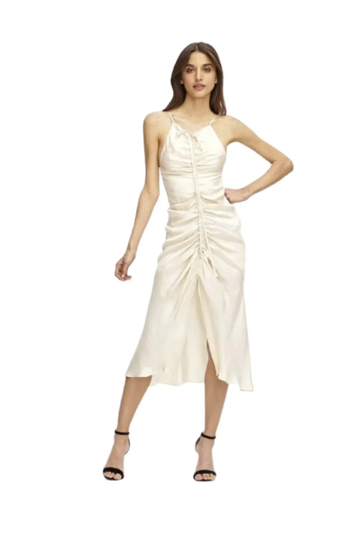 Alice McCall Blue Moon Midi Dress Oyster Size 10 for rent on The Volte - main image