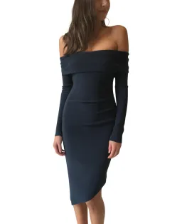 Bec & Bridge Florence Off The Shoulder Dress Blue Size 10 for rent on The Volte - image 2