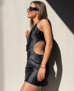 Michael Lo Sordo Luna Mini Dress Black Size 6 for rent on The Volte - image 3