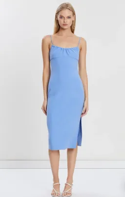 Bec & Bridge Karina Midi Dress Cornflower Blue Size 10 for rent on The Volte - image 1