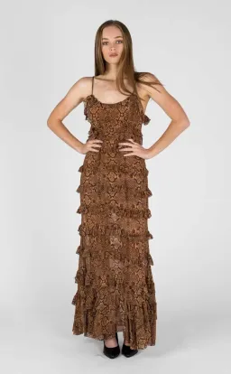 Hansen and Gretel Ophelia Dress Serpent Size 10 for rent on The Volte - image 1