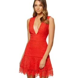 Kookai Francesca Mini Dress Red Size 36 / Au 8 for rent on The Volte - image 1