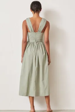 Bec & Bridge St Silvie Midi Dress Sage Size 10 for rent on The Volte - image 3