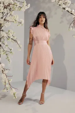 Mossman The Lady Like Midi Dress Pink Size 10 for rent on The Volte - image 1