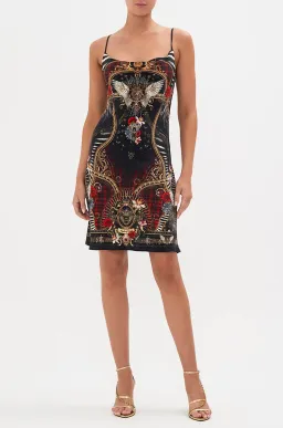 Camilla Do I Entertain You Short Bias Slip Dress Print Size 6 for rent on The Volte - image 1