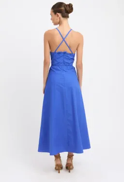 Kookai Poplin Halter Dress Blue Size 36 / Au 8 for rent on The Volte - image 3