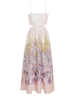 Zimmerman Jude Scallop Midi Dress Print Size 1/Au 10 for rent on The Volte - image 6