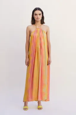 Suboo Sundown Halterneck Maxi Dress Sunset Ombre Size S/Au 8 for rent on The Volte - image 1
