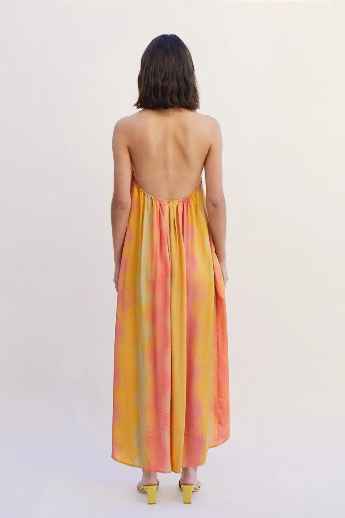 Suboo Sundown Halterneck Maxi Dress Sunset Ombre Size S/Au 8 - Image 3