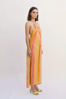 Suboo Sundown Halterneck Maxi Dress in Ombre Sundown Size M/Au 10 for rent on The Volte - image 2