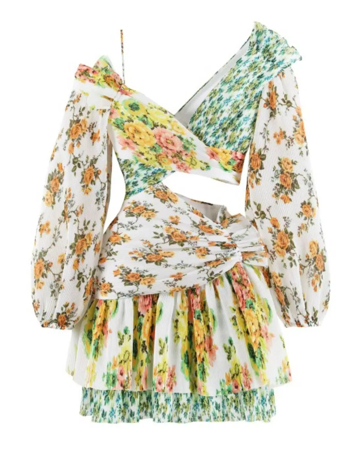 Zimmermann Golden Surfer Dress Floral Print Size 0/AU 8 - Image 3