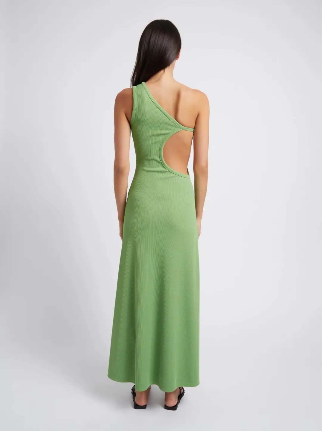 Christopher Esber Outline One Shoulder Fran Dress Green Size 8 for rent on The Volte - main image