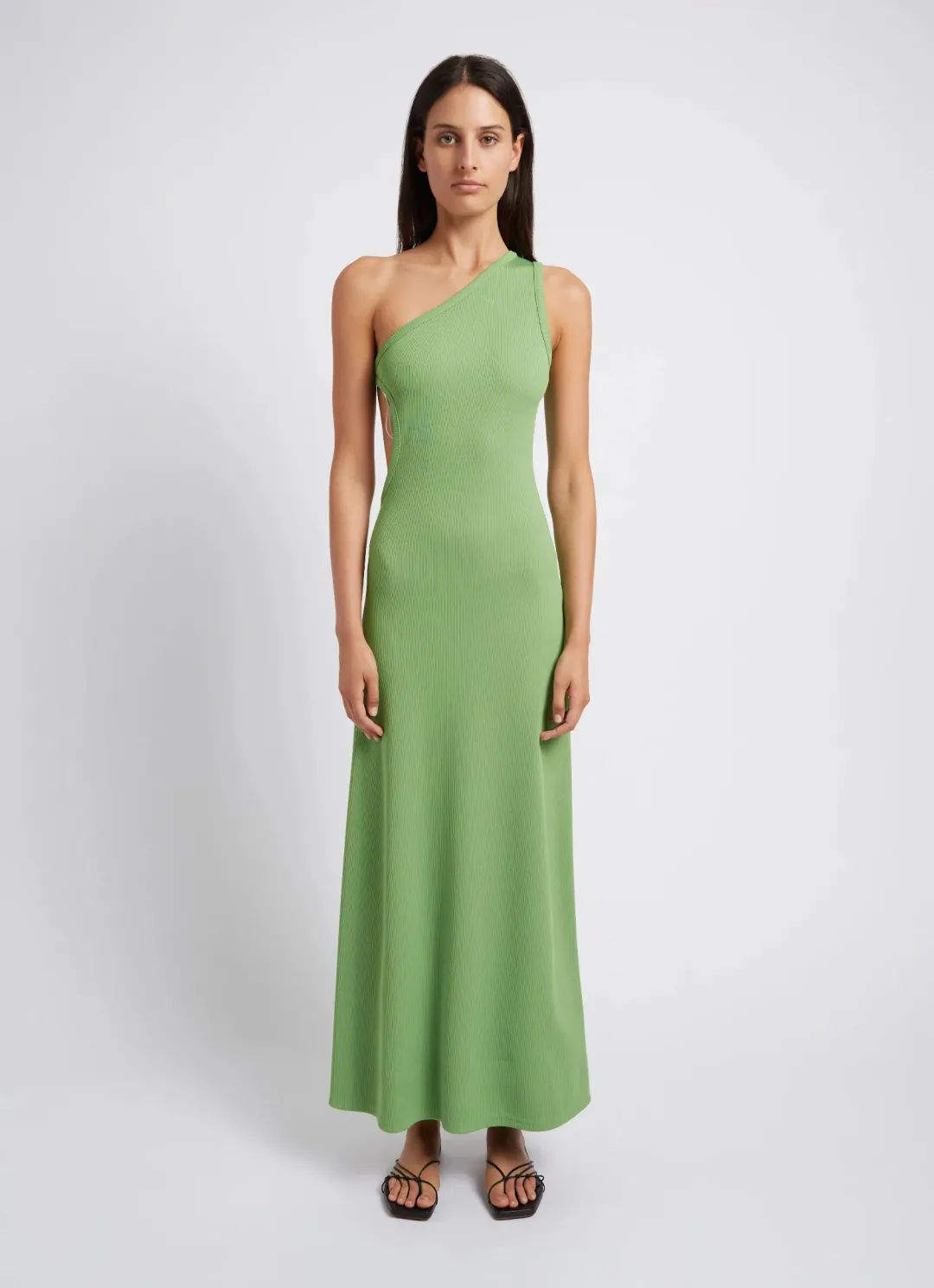 Christopher Esber Outline One Shoulder Fran Dress Green Size 8 for rent on The Volte - main image