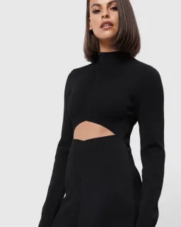 Mossman The Fifth Knit Maxi Dress Black Size 16 for rent on The Volte - image 2