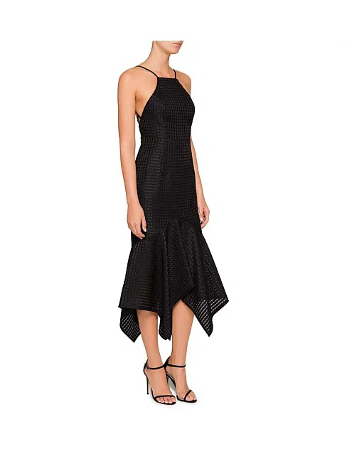 Shona Joy Lucia Lace Up Cocktail Dress Black Size 8 - Image 2