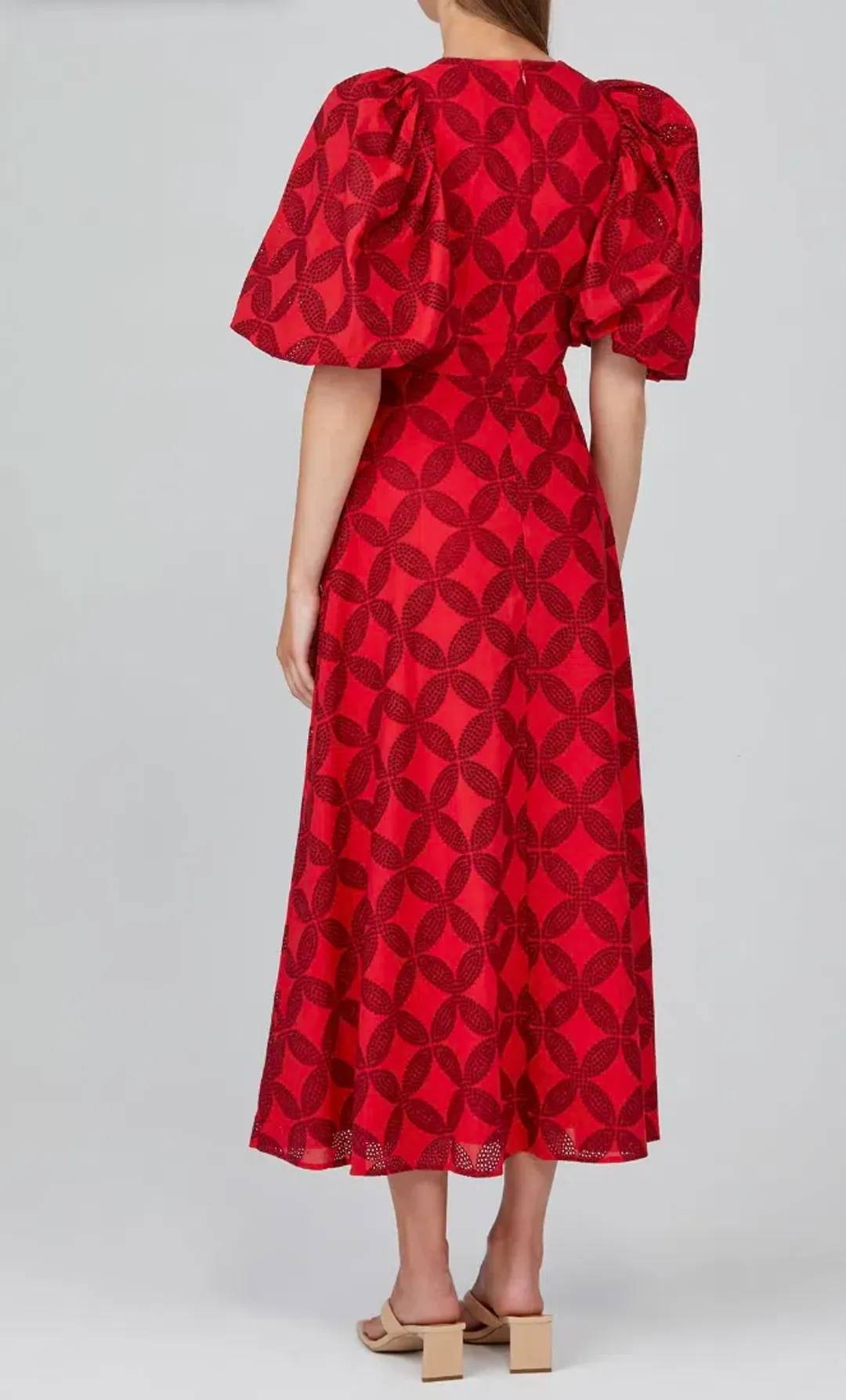Acler Hamilton Midi Dress Red Size 10 for rent on The Volte - main image