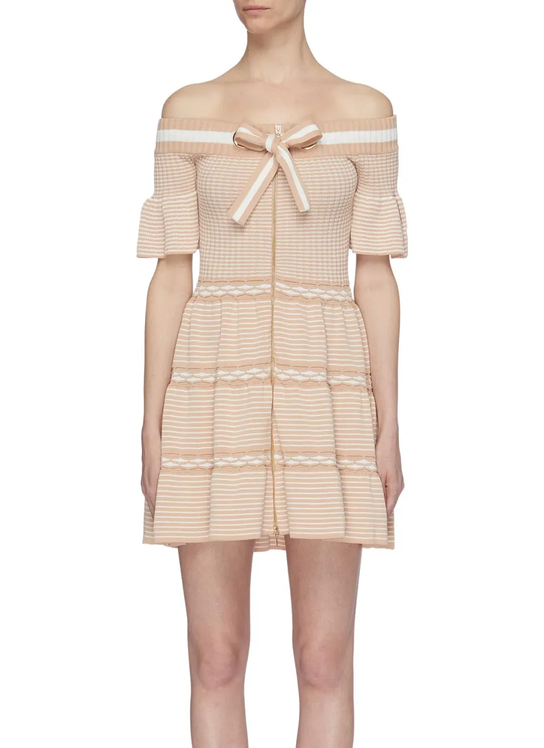 Alice Mccall Don’t Forget About Me Knit Dress Nude Size 10 for rent on The Volte - main image