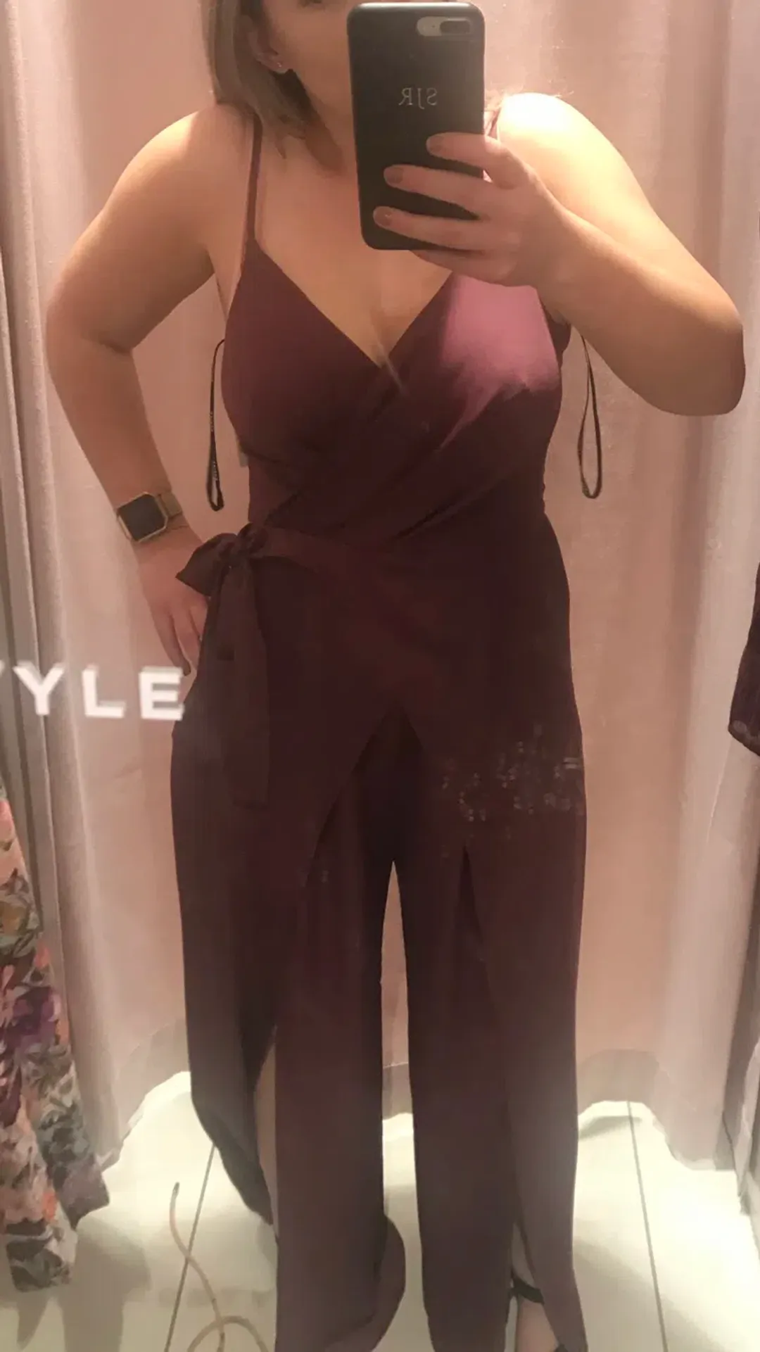 Sheike Miracle Jumpsuit Mulberry Size 10 for rent on The Volte - main image