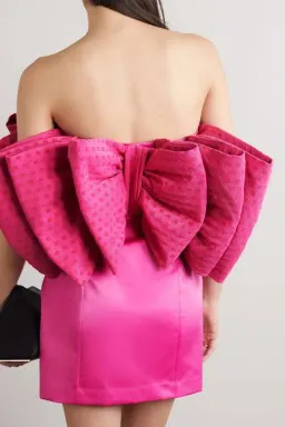 Rotate Natalie Bow Dress Pink Size 8 for rent on The Volte - image 7