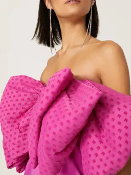 Rotate Natalie Bow Dress Pink Size 8 for rent on The Volte - image 3