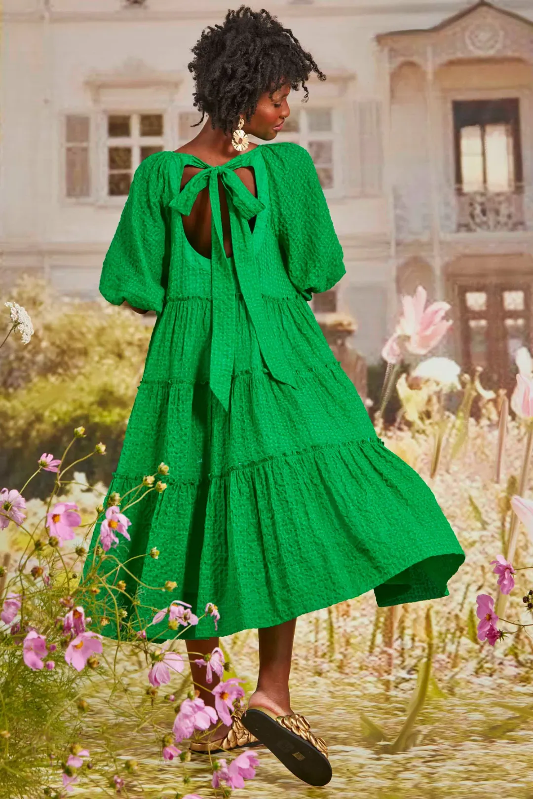 Trelise Cooper Sleeve It All To Me Dress Green Size 14 for rent on The Volte - main image