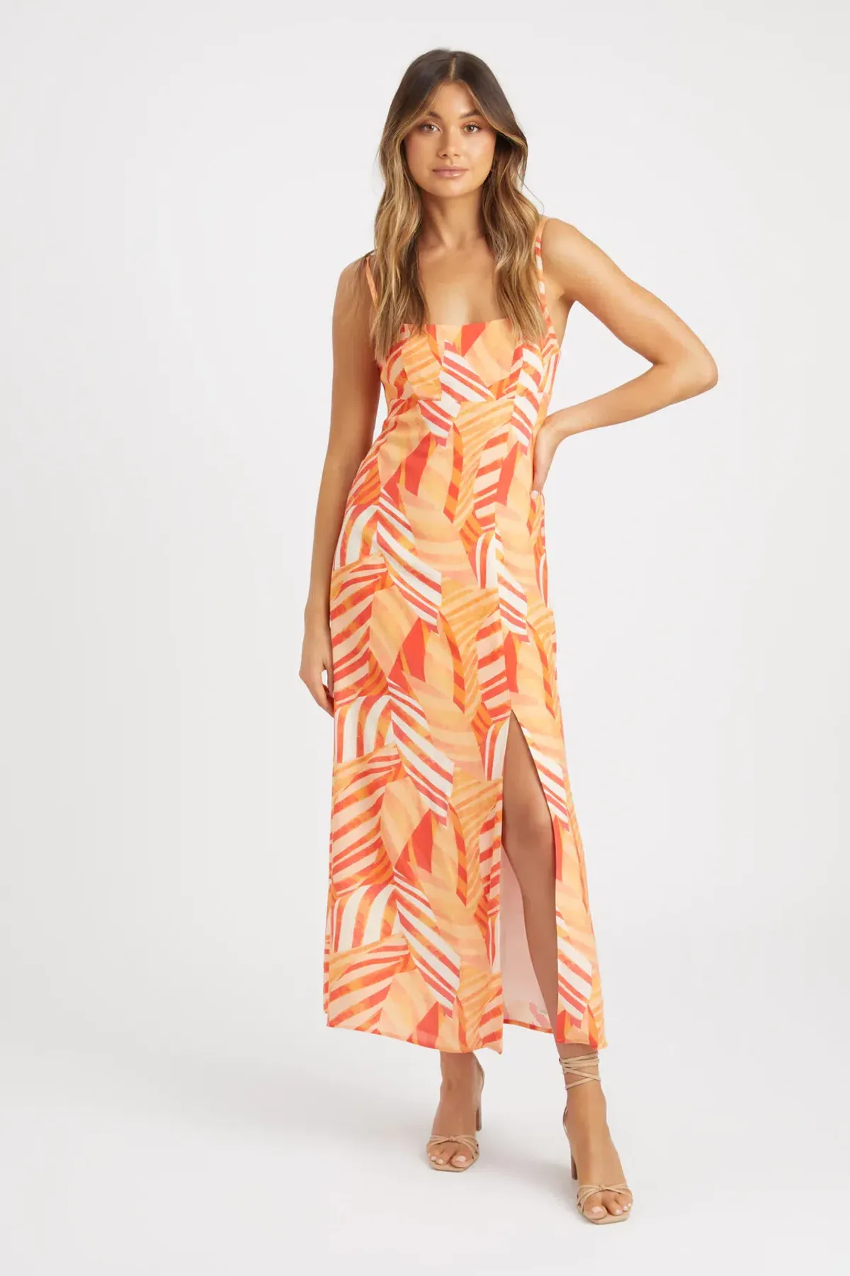 Kookai Vie Slip Dress Orange Size 38 / Au 10 - Image 1