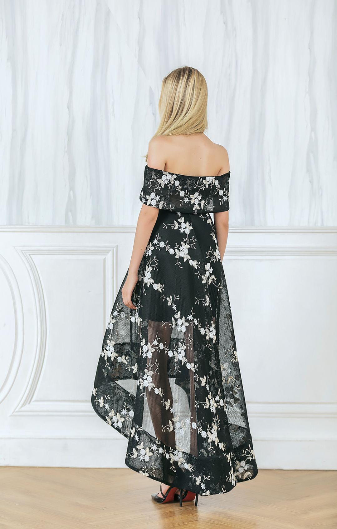 Bronx & Banco Flower Tulip Gown size 12 for rent on The Volte - main image