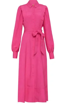 Aje Admiration Midi Shirt Dress Pink Size 10 for rent on The Volte - image 4