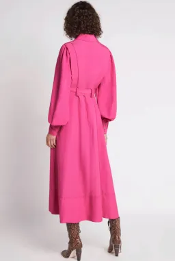 Aje Admiration Midi Shirt Dress Pink Size 10 for rent on The Volte - image 3