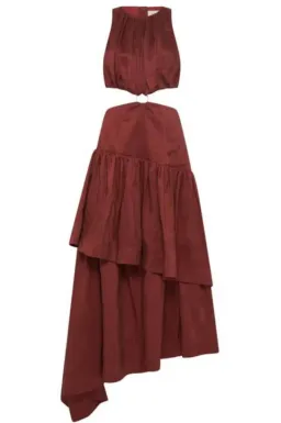 Aje Caliente Cut Out Dress Brown Size 10 for rent on The Volte - image 4