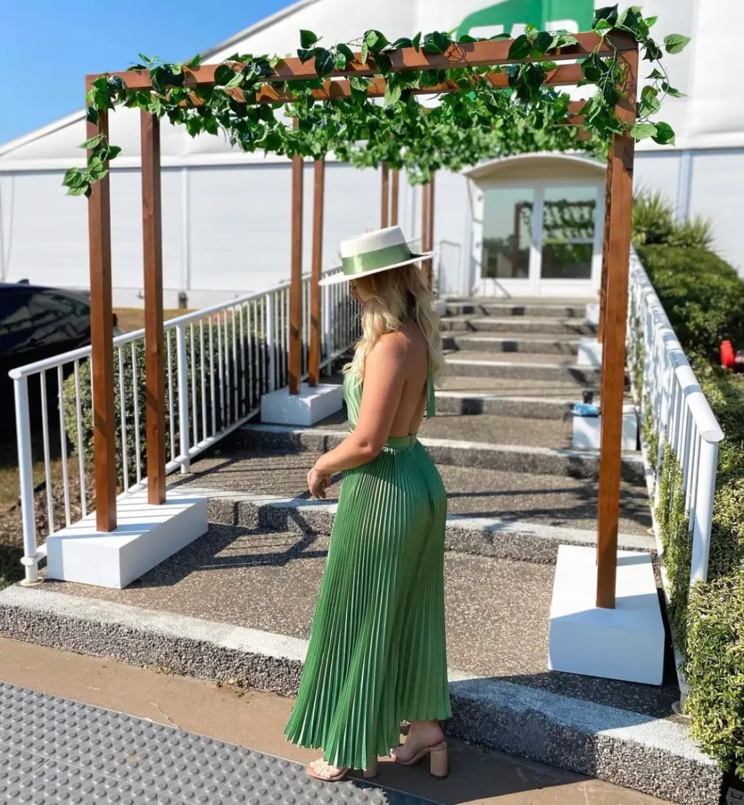 L’Idee Renaissance Gown in Sea Green Size 8 for rent on The Volte - main image