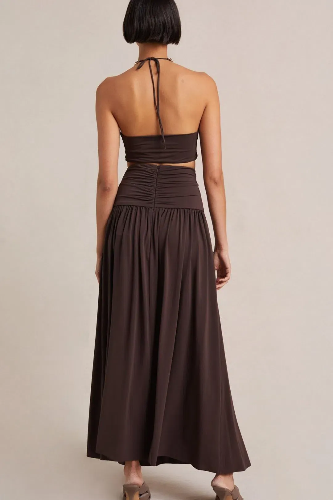 Bec & Bridge Joelene Top and Skirt Set Cognac Size 8 for rent on The Volte - main image