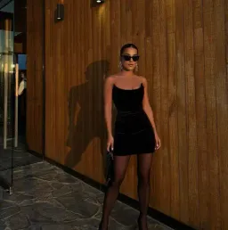 Effie Kats Koi Mini Dress Black Size 6 / XS for rent on The Volte - image 3