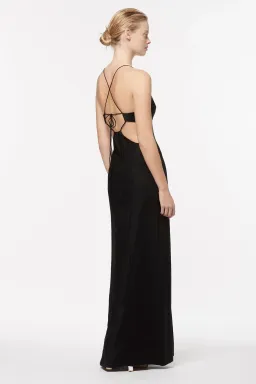 Manning Cartell Facetime Maxi Slip Dress Black Size 10 for rent on The Volte - image 2