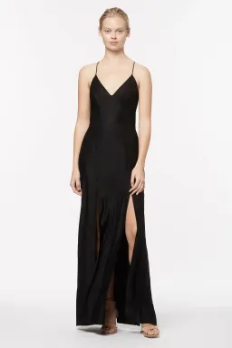 Manning Cartell Facetime Maxi Slip Dress Black Size 10 for rent on The Volte - image 1