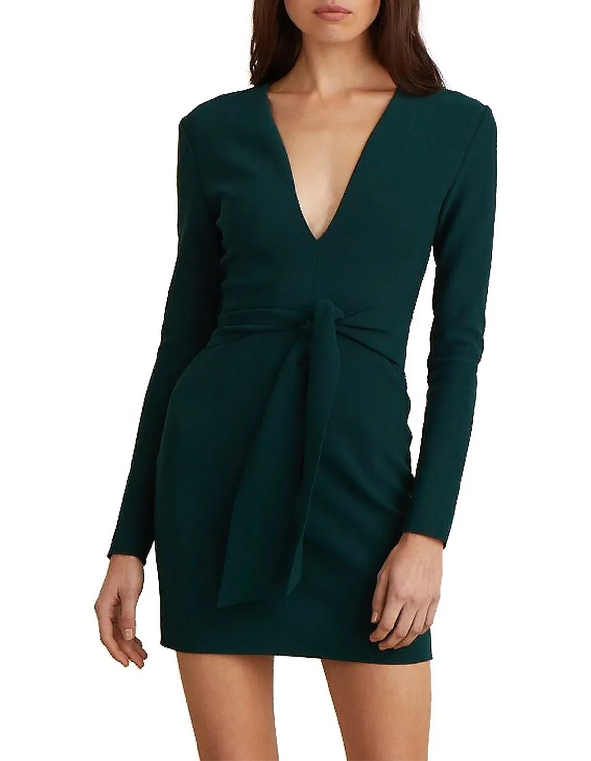 Bec & Bridge Valentine Long Sleeve Mini Dress Green Size 8 - Image 2