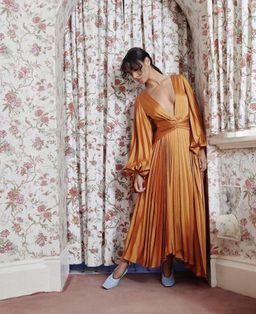 Acler Palms Dress - Tumeric sz 10 for rent on The Volte - image 2