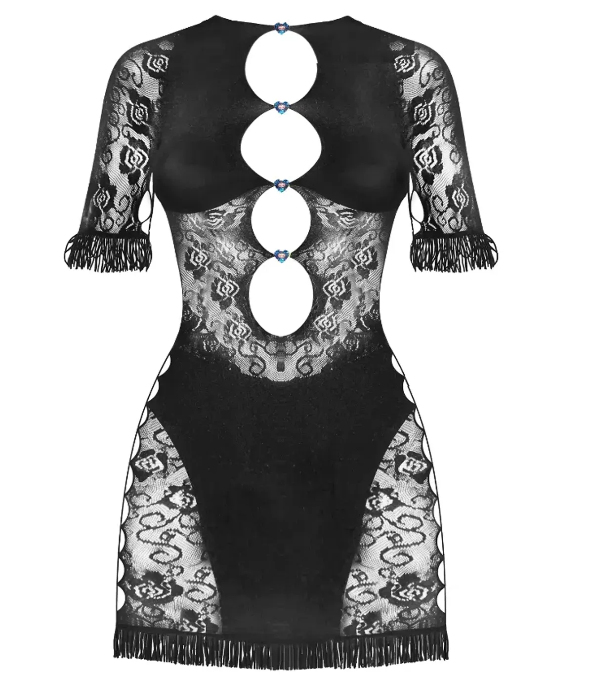 Poster Girl Floral Miranda Dress In Jet Black - Image 2