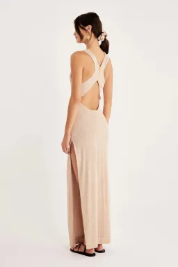 Rumer the Label Rosa Maxi Dress in Nude Size S / Au 8 for rent on The Volte - image 3