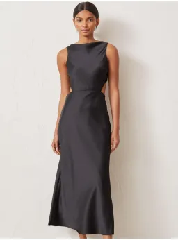 Bec & Bridge Seraphine Cut Out Midi Dress Black Size AU 6 for rent on The Volte - image 2