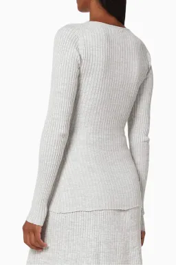 Anna Quan Laila Top Pebble Grey Size 4 / XXS for rent on The Volte - image 3