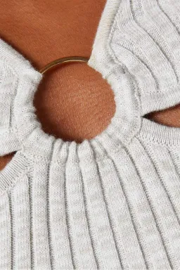 Anna Quan Laila Top Pebble Grey Size 4 / XXS for rent on The Volte - image 2