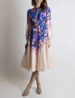 Zimmermann High Tide Buttoned Midi Dress Floral Size 2 / Au 12 for rent on The Volte - image 1