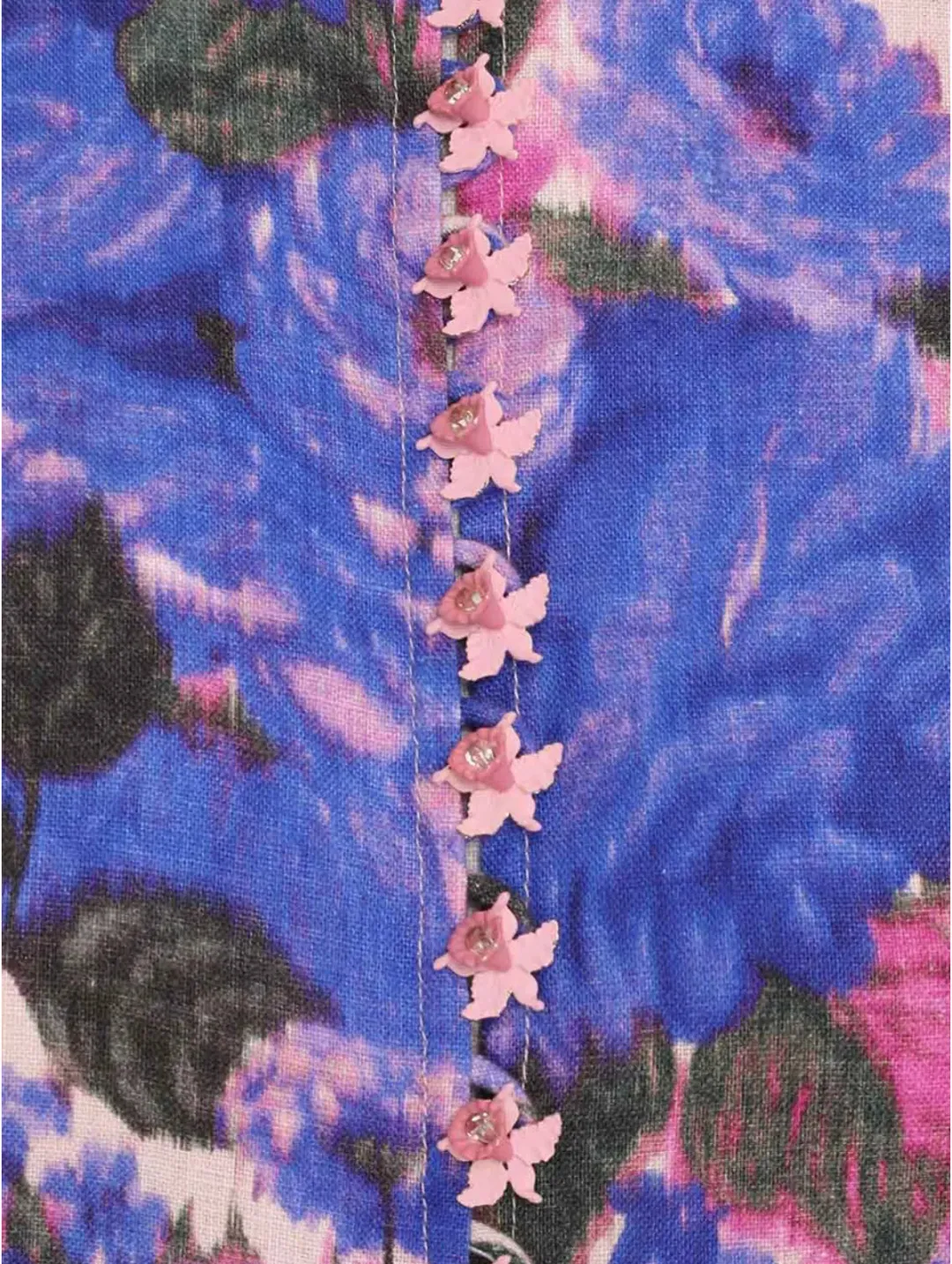 Zimmermann High Tide Buttoned Midi Dress Floral Size 2 / Au 12 for rent on The Volte - main image